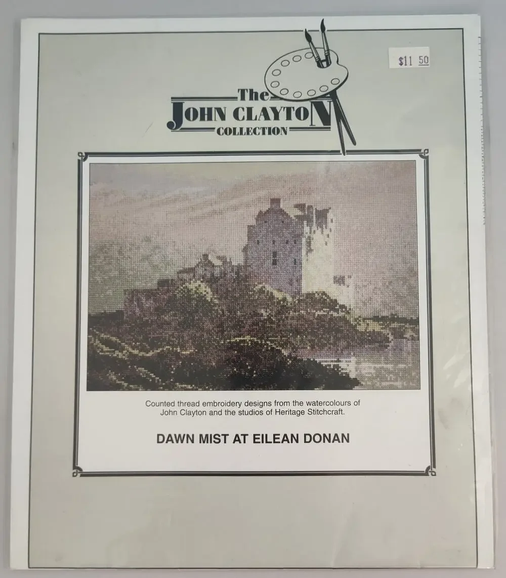 Heritage Stitchcraft Dawn Mist Eilean Donan John Clayton Cross Stitch Pattern
